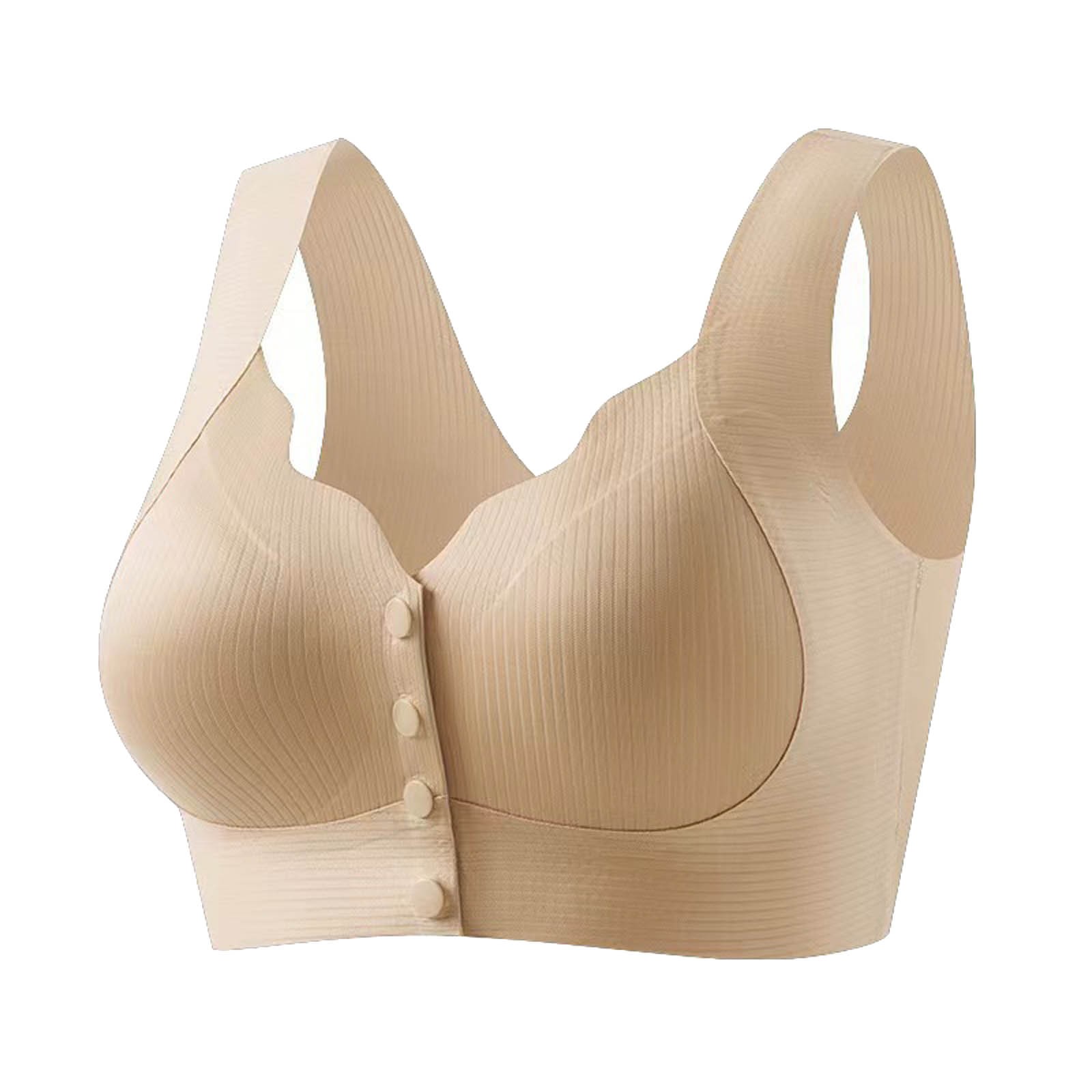 thumbnail image 4 of Sujetador de lactancia sin costuras con botones delante para mujer - Nailon/spandex, soporte antidescuelgue, para todas las estaciones, M-XXL (32B-38D), 4 of 4